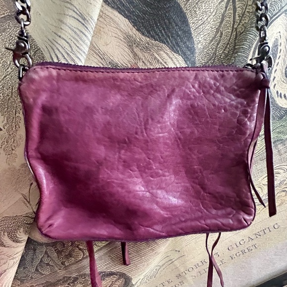 Botkier Purple Wine Logan Leather Crossbody Bag - Picture 5 of 7